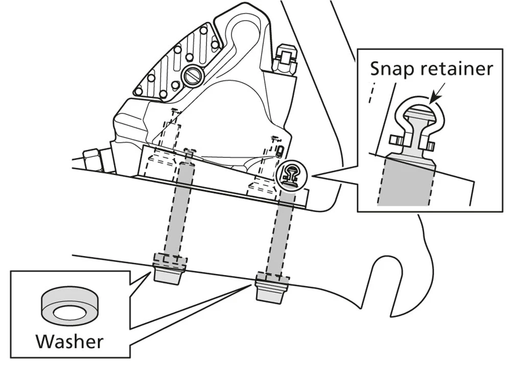 Shimano SM-MA-R160D/D Flat-Mount Adapter Für HR 160mm Bremsscheibe – Bild 3